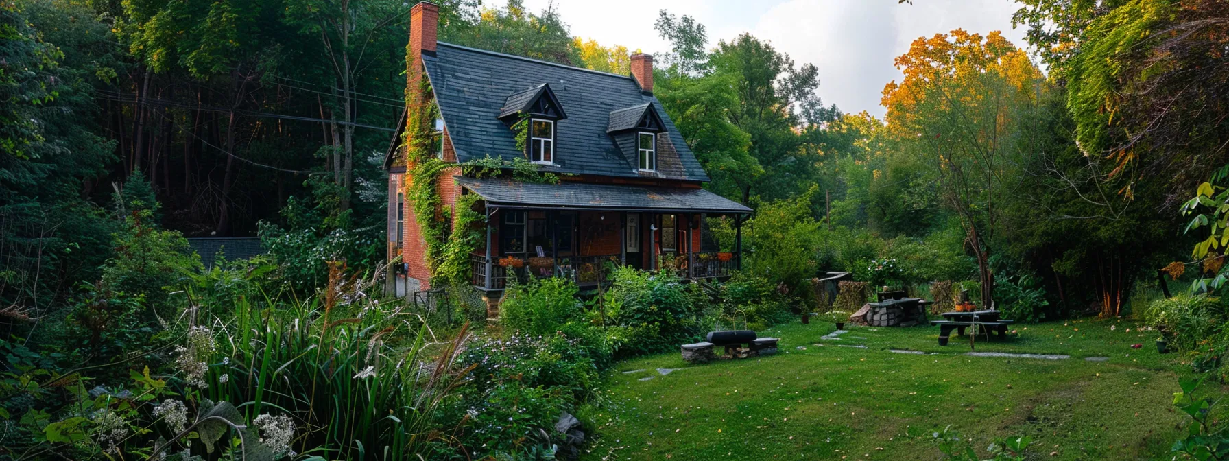 a cozy cottage nestled amidst a beautiful natural setting in ontario.