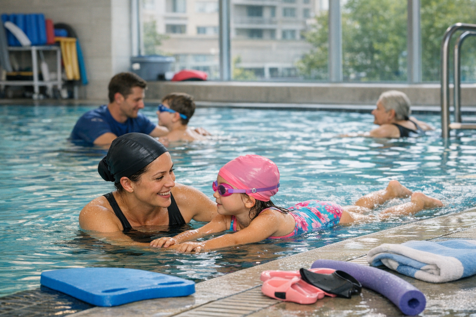Age-specific private swim instruction in Mississauga